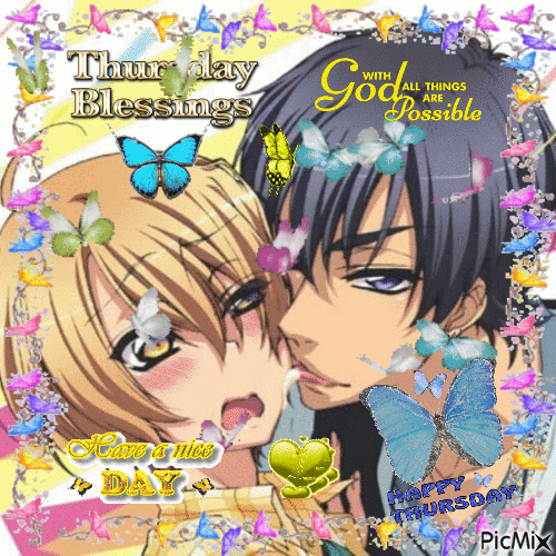 Love Stage Happy thursday - Free animated GIF