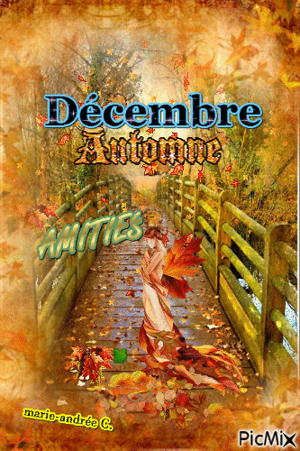 " Décembre / Automne " . - Безплатен анимиран GIF