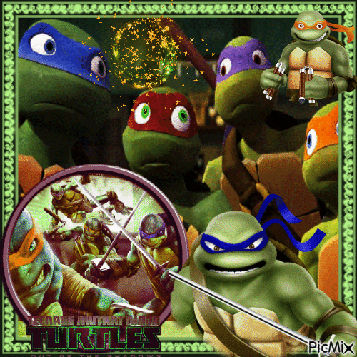 Ninja Turtles - Animovaný GIF zadarmo