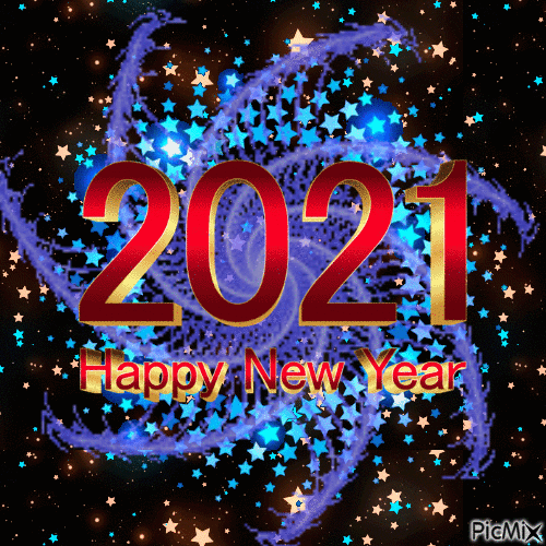 Happy New Year 2021 - Nemokamas animacinis gif