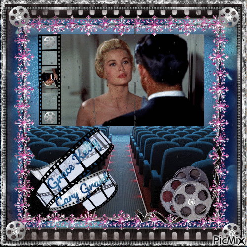 Grace Kelly & Cary Grant, Acteurs américains - GIF เคลื่อนไหวฟรี