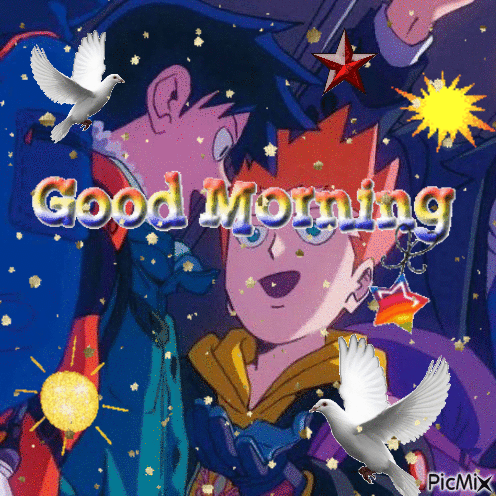 ritshou good morninh - 無料のアニメーション GIF