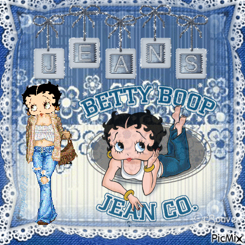 Betty boop Jeans - Free animated GIF