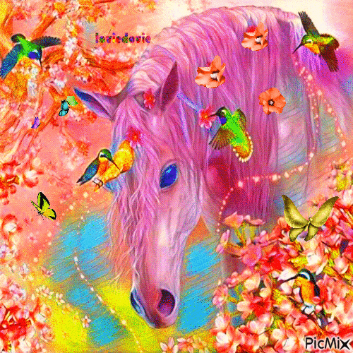 BEAUTIFUL  HORSE - Darmowy animowany GIF