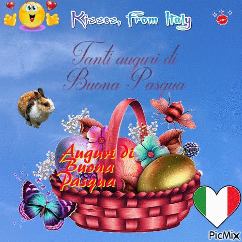 Tanti auguri di Buona Pasqua! - 無料のアニメーション GIF