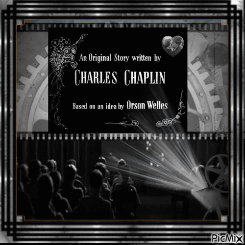Charles Chaplin in  silent film's - Nemokamas animacinis gif