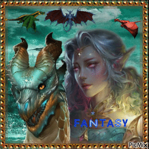 Dragon fantasy - Бесплатни анимирани ГИФ