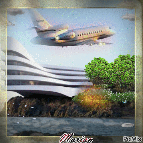Avion - Darmowy animowany GIF