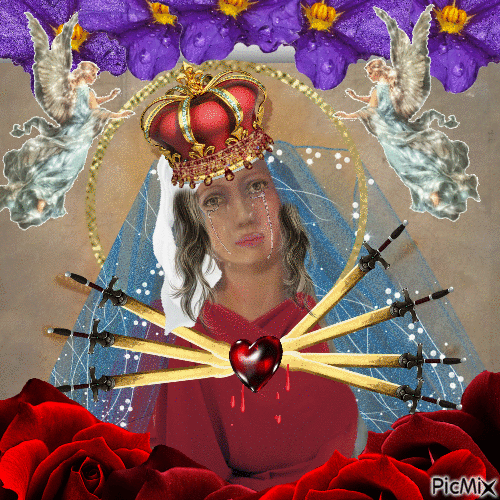 Seven sorrows  of Mary. - Free animated GIF