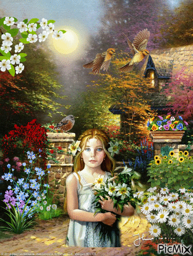 In The Beautiful Garden - Бесплатни анимирани ГИФ