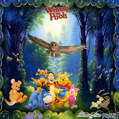 Winnie & Friends - GIF animado gratis