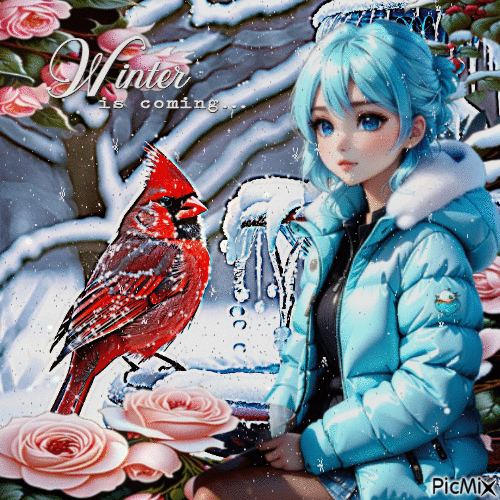 Winter-Manga - Бесплатни анимирани ГИФ