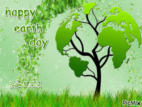 happy earth day - Бесплатный анимированный гифка