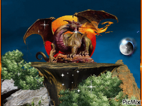 Dragons - GIF animate gratis