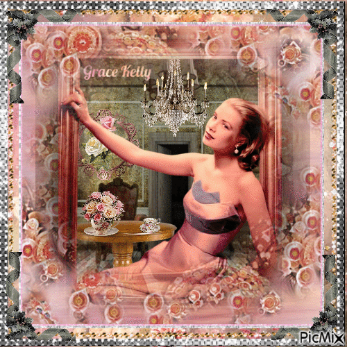 Grace Kelly, Actrice américaine, Princesse de Monaco - Darmowy animowany GIF