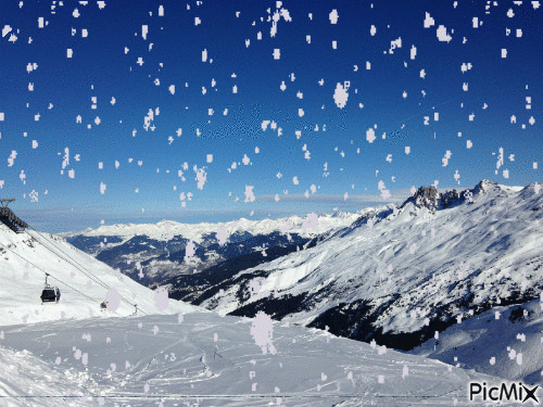 la neige - Ilmainen animoitu GIF