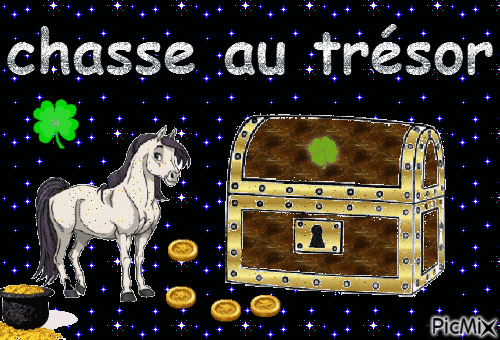 chasse au trésor - Бесплатный анимированный гифка