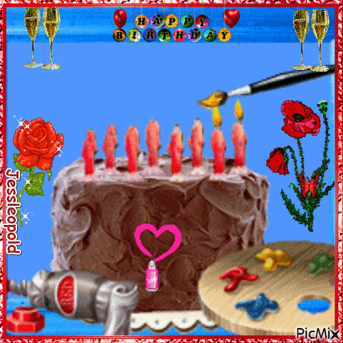 Bon anniversaire - Бесплатный анимированный гифка