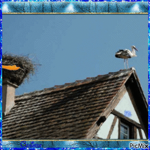 La cigogne - Ingyenes animált GIF