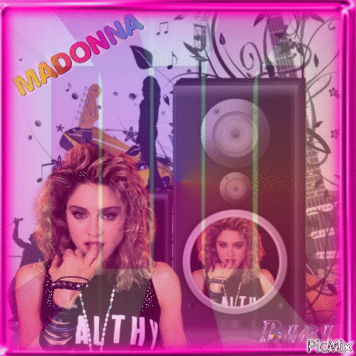 Madonna chérie - Darmowy animowany GIF
