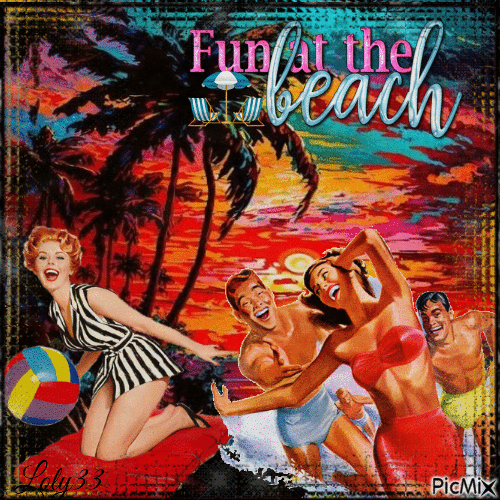 Beach summer - Gratis animeret GIF