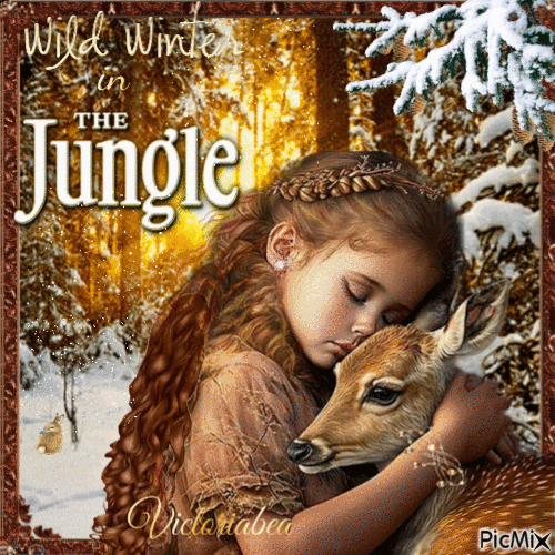 Winter in the jungle - Бесплатный анимированный гифка