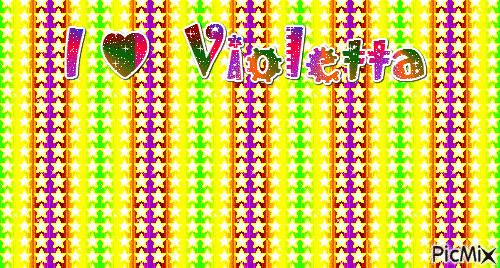 i love violetta - Darmowy animowany GIF