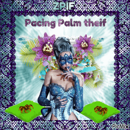 Pacing Palm theif - Bezmaksas animēts GIF
