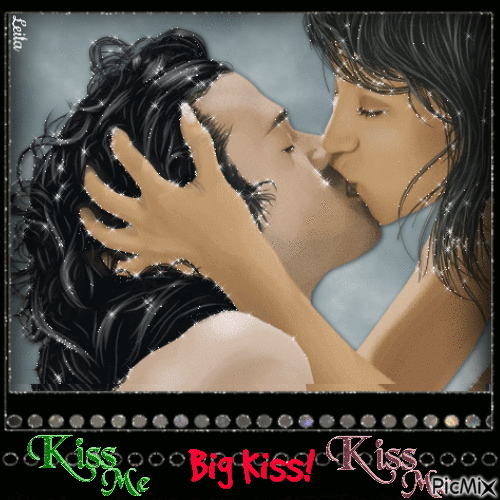 Kiss Me. Big Kiss. Kiss Me - Zdarma animovaný GIF
