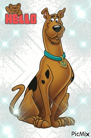 Hello Scooby Doo - Besplatni animirani GIF