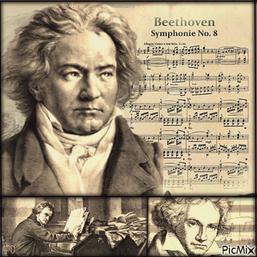 Ludwig van Beethoven - GIF animasi gratis