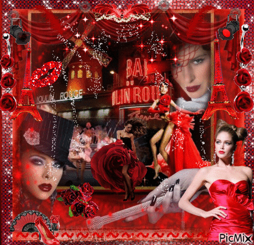 le Moulin Rouge - Gratis animerad GIF