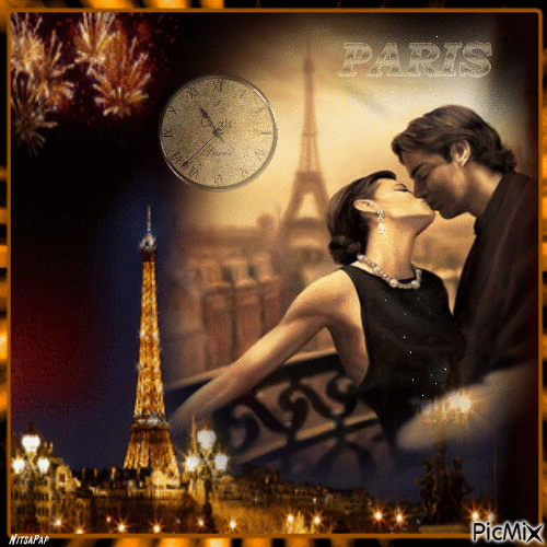 The love of Paris ❤️ - GIF animé gratuit