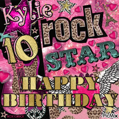 Kylie Happy 10th Birthday - Bezmaksas animēts GIF