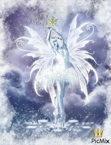 Snow Fairy - GIF animasi gratis
