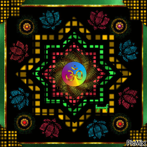 Màndala Multicolor - Бесплатни анимирани ГИФ