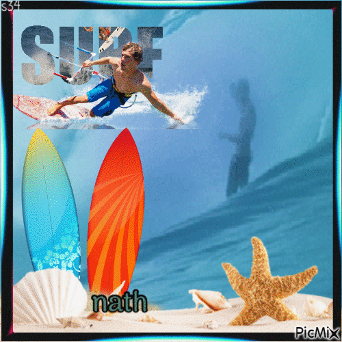 Surf, concours - GIF animasi gratis
