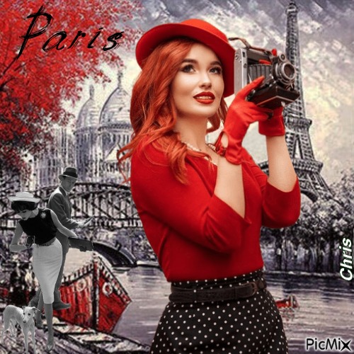 Sophie visite Paris - gratis png
