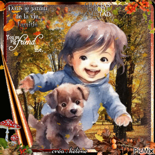 concours : Enfant avec un chien ou chat - Бесплатный анимированный гифка