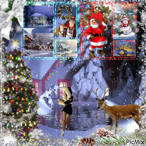Collage sur l'hiver - Free animated GIF
