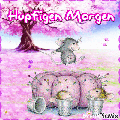 Hupfigen Morgen - Бесплатный анимированный гифка