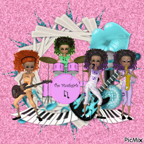 The music girls - Ücretsiz animasyonlu GIF