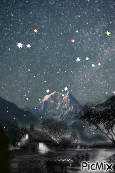 Until the stars fall from the Galaxy - GIF animasi gratis