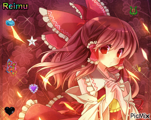 Giff Touhou Project Reimu créé par moi - 無料のアニメーション GIF