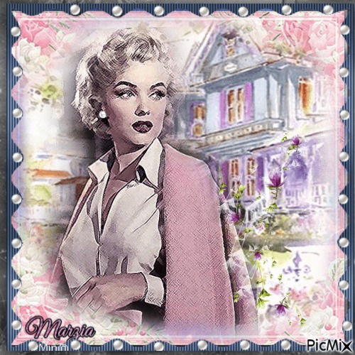 marzia - Marylin in rosa - PNG gratuit