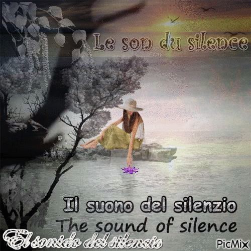 Le son du silence. - Gratis animerad GIF