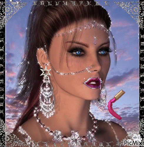 Concours "Femme à bijoux" - GIF animé gratuit