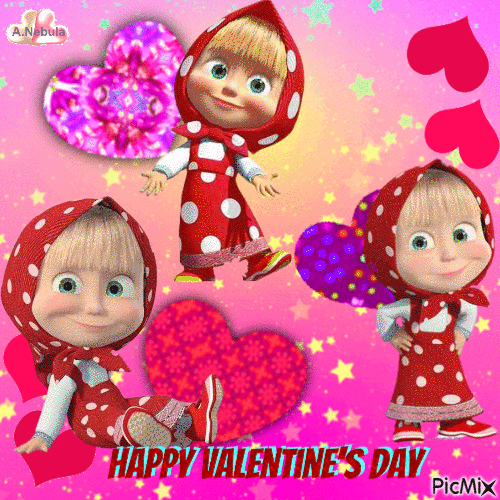 Love Day with Masha - GIF animado gratis
