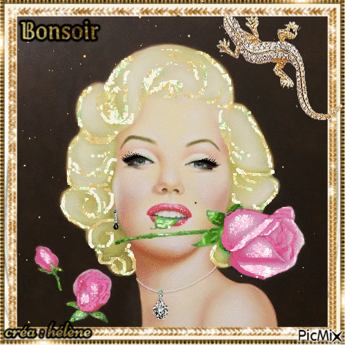 " Marilyn Monroe Art " - GIF animé gratuit