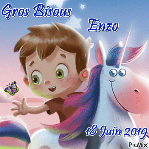 Bisous Enzo - Zdarma animovaný GIF